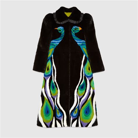 gucci peacock|gucci raincoat women's.